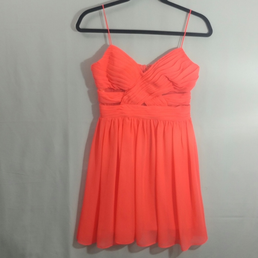 Coral Hailey Logan by Adrianna Papell Mini Dress